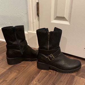 Black Moto Boots